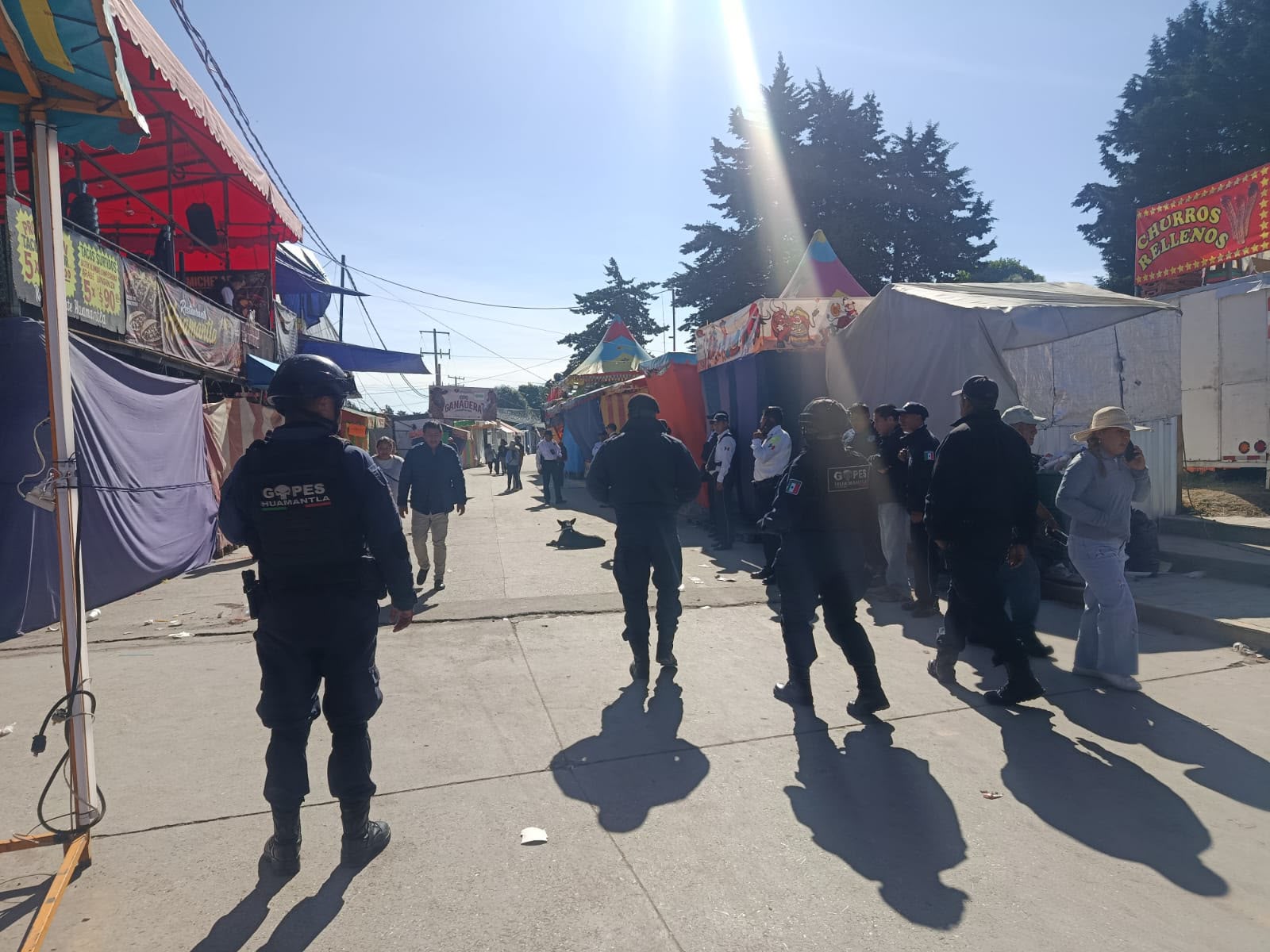 Salvador Santos reconoce labor de los cuerpos de seguridad durante La Noche que Nadie Duerme y la Feria de Huamantla